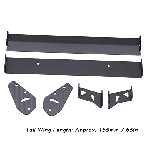 RC Car Rear Wing, Aluminium Alloy Rear Wing Tail Spoiler Wing Parts for 1/10 RC On Road Racing Drift Car Truck Racing Car Truck
