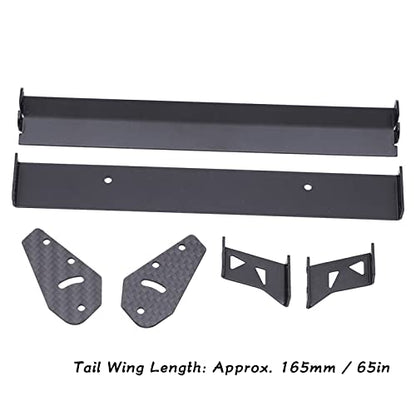 RC Car Rear Wing, Aluminium Alloy Rear Wing Tail Spoiler Wing Parts for 1/10 RC On Road Racing Drift Car Truck Racing Car Truck