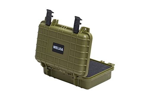 MEIJIA Portable All Weather Waterproof Protective Hard Case, Small Camera Case,Dry Case with Customizable Foam,Fit Use of Drones, Camera,Equipments, 11.65 ”x8.35”x3.78” - color: Green