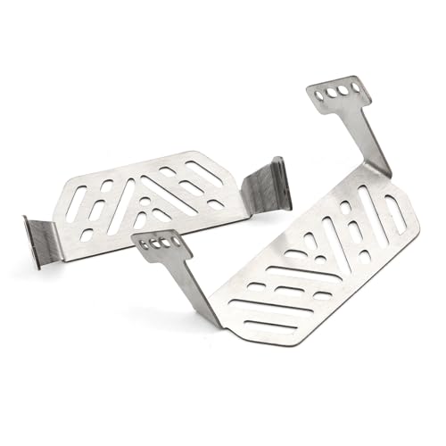 RC Chassis Armor Set, Stainless Steel Chassis Armor Protector Skid Plate Guard Plate Replacemet for Traxxas TRX4 1/10 RC Crawler