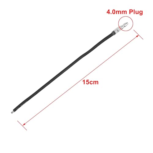 RC Car Upgrade Parts for Neebrc 370 380 390 540 550 775 795 Silicone Wire 4.0mm Male Plug Connection Cable Brushed Motor Electronic Speed Controller