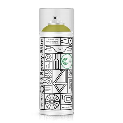 Spray.Bike Spray Paint - Bradbury (Muted Olive Green) | Designed Mainly for Bicycles | Multi-Use Acrylic Spray Paint for Metal, Plastic | High Coverage Bike Paint, 400ml - color: Bradbury