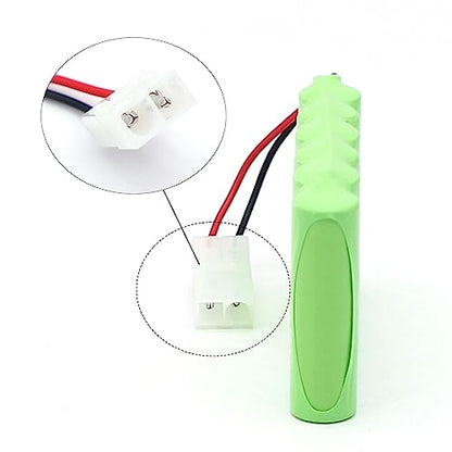 7.2V 2400mAh Ni-MH Battery with Tamiya Connector for RC Car Remote Toy | Electric Toy Truck, Construction-Dumper Remote Control, AA Battery, USB Charging Cable, KET Tamiya Connector, Fits RC dumper