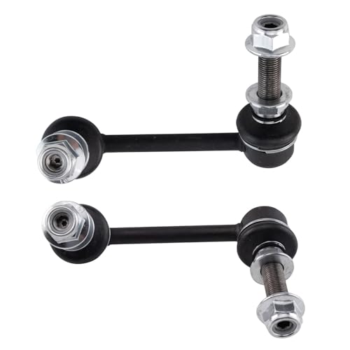 TRQ Rear Driver and Passenger Side Sway Bar Link Set Compatible with 2013 INFINITI JX35 2014-20 QX60 2022 QX60 2013-20 Nissan Pathfinder 2015-23 Murano - style: PSA34656