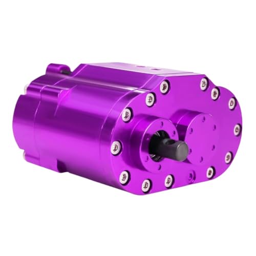COMODO RC Crawler 2-Speed 48P Transfer Case Gearbox 1/10 Scale Steel Gears Ratio 1.8:1 0.7:1 Compatible with 1/10 RC Crawler(Purple) - color: Purple