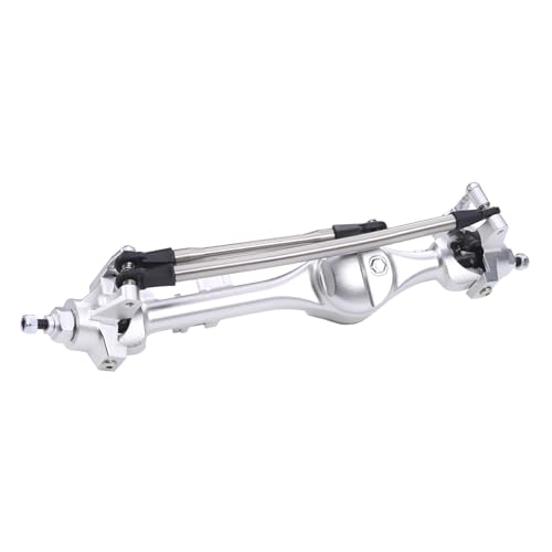F10T Aluminum Front Rear Straight Axle Complete for 1/10 RC Crawler Axial SCX10 II Vanquish VS4-10 Phoenix F10T Upgrade Parts (Silver Set) - color: Silver Set