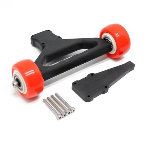 RC Car Parts for Arrma 1/5 for Kraton 8s for Outcast 8S for Monster Truck Double Wheel Wheelie Bar RC Car Update Parts Replacement Accessories(Red) - size: Red
