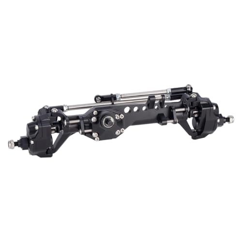 Vanquish F10 Portal Axles with CNC-Machined High-Strength Steel Gears, Aluminum CNC Vanquish F10 Axles for 1/10 RC Crawler Vanquish VS4-10 Axial SCX10 II Upgrades - color: Black
