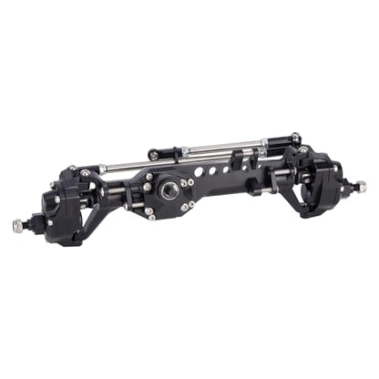 Vanquish F10 Portal Axles with CNC-Machined High-Strength Steel Gears, Aluminum CNC Vanquish F10 Axles for 1/10 RC Crawler Vanquish VS4-10 Axial SCX10 II Upgrades - color: Black