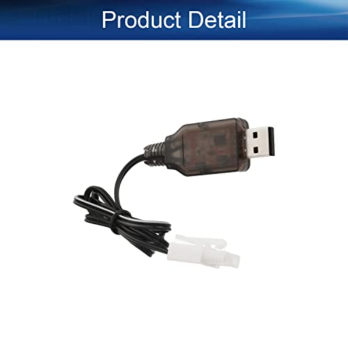 Heyiarbeit L6.2-2P USB Power Charger Cable for RC Car 7.2V 250mA Ni-MH Ni-CD Battery 1Pcs - size: L6.2-2P 1Pcs