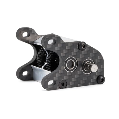 Ultralight Dual Motor Transmission Dig Overdrive Gearbox with Slipper Pad for 1/10 RC Crawler Sporty Cheater Rigs (Silver) - color: Silver