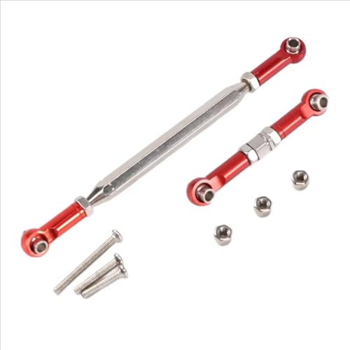 Rc Parts Compatible with MN D90 D99 for MN-90 FJ-45 1/12 RC Crawler Car Upgrade Parts Metal Adjustable Steering Linkage Servo Pull Rod Turnbuckle