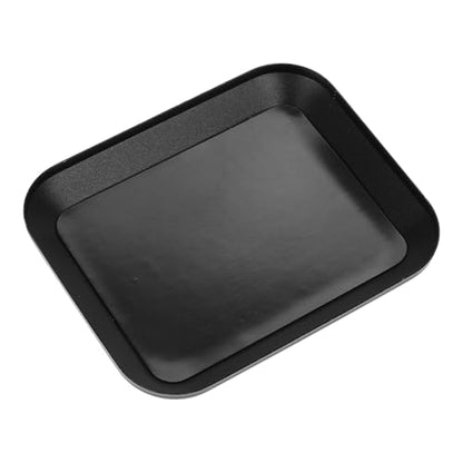 WOONEKY Aluminum Alloy Magnetic Screw Storage Tray for Rc Model Car Repair, Small Metal Parts Organizer Pad, Black,