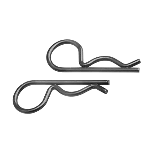 20pcs HobbyPark Universal RC Car Body Clips and Pull Tabs Retainer for 1/10 Traxxas Arrma Axial Losi & All 1/8 Redcat HPI HSP Truck Crawler Buggy Shell R Pins Black - size: 1.4mm Rod Black Clips