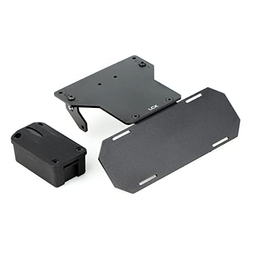 LCX Racing 1/10th RC Crawler Car CNC Machined Aluminum Battery Tray Forward Shifting Combo Relocate for RC Car Axial SCX10 II 90046, Upgrades Parts Accessories