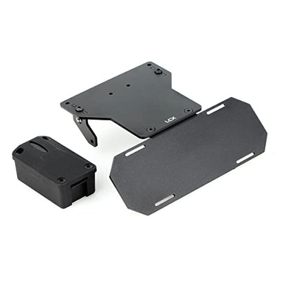 LCX Racing 1/10th RC Crawler Car CNC Machined Aluminum Battery Tray Forward Shifting Combo Relocate for RC Car Axial SCX10 II 90046, Upgrades Parts Accessories