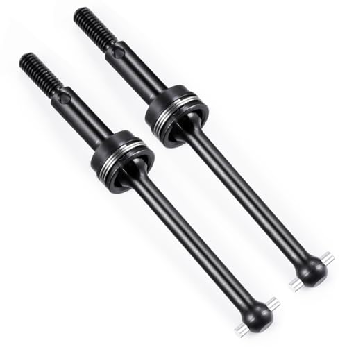 2PCS Steel Universal CVD Drive Shaft CVD Driveshaft Dogbone Joint TT02 Front Rear CVD Drive Shaft Compatible with Tamiya TT02 1/10 RC On Road Touring Car (TT02 Universal CVD Drive Shaft) - color: Tt02 Universal Cvd Drive Shaft