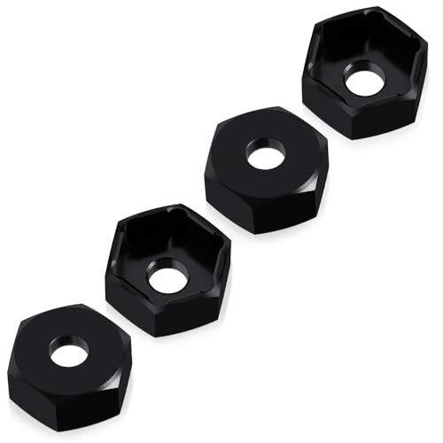 MOHERO 4Pcs 10mm to 12mm Wheel Hex Hub Adapters Combiner Aluminum Wheel Spacers for 1/10 Yokomo RC Drift Car Upgrade Parts