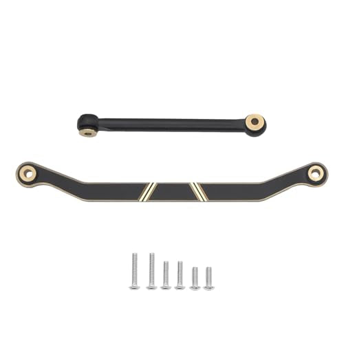 Black Coating Brass High Clearance Linkage Chassis Links and Steering Link Set for 1/18 RC Crawler Redcat Ascent-18 Upgrade