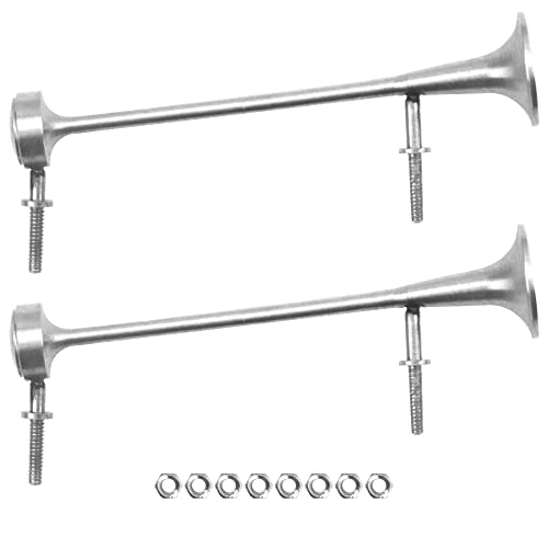 2Pcs Vgoohobby 1/14 Scale Simulation Metal Speaker Whistle Decoration Compatible with 1/14 Tamiya RC Tractor Scania R620 Actros 3363 Arocs Man TGX Truck Car(41mm) - size: 41mm