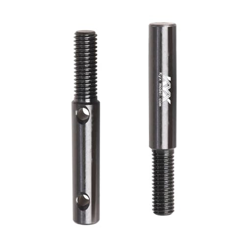 KYX Racing Hard Steel Front Rear Portal Stub Axle Drive Shaft Upgrades Parts Accessories for 1/8 RC Crawler Car Axial AXP8 Gilamon