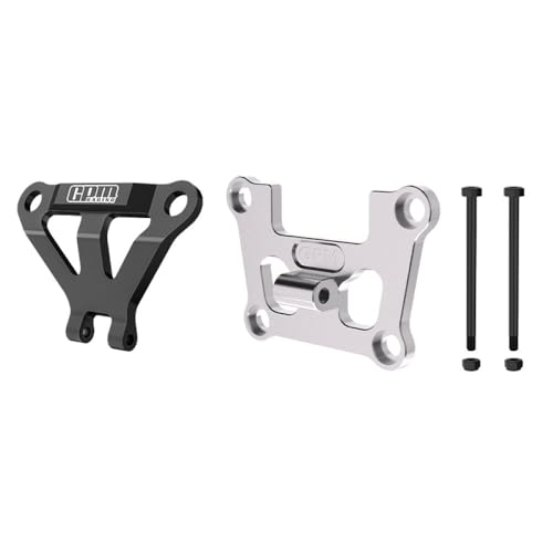 Aluminum 7075 Alloy Front Bulkhead Mount Strengthen & Front Bumper Support Mount for Traxxas 1/16 Mini Maxx 4WD RTR Brushless Monster Truck 107154-1 Upgrades - Silver