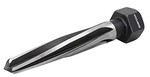 Accusize Industrial Tools H.S.S. Aligning Reamer - 1-1/16'' Diameter, 5'' Flute, 7'' OAL, Hex Shank, Spiral Flute, 0523-6055 - size: 1-1/16 inch
