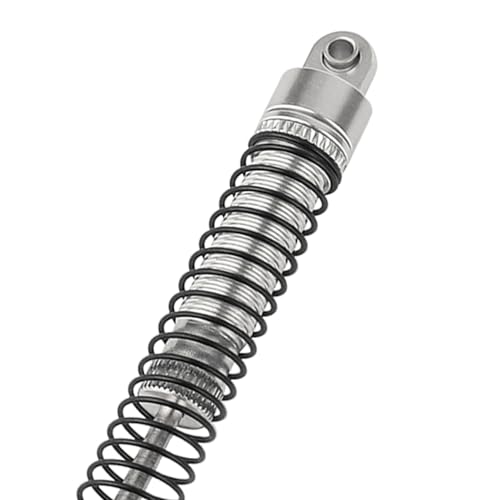 78mm Aluminum Long Threaded Shocks Absorbers Oil Damper for 1/18 RC Crawler TRX4M TRX-4M KUpgrade Parts (Silver) - color: 78mm-silver