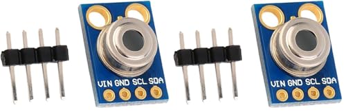 HiLetgo GY-906 MLX90614ESF Non-Contact Infrared Temperature Sensor Module IIC I2C Serial for Arduino (Pack of 2) - size: Small (Pack of 2)