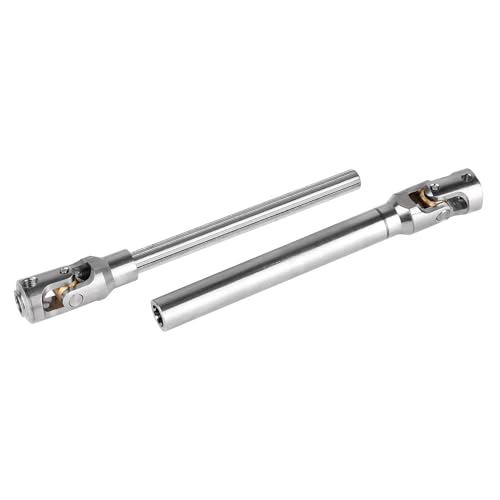 2pcs Hobbyfire 1/10 RC Crawler Drive Shafts Stainless Steel Universal Joint Driveshaft for Axial SCX10 II III Traxxas TRX4 Redcat Gen8 Gen7 Element Upgrades Parts(118-175mm) - style: 118-175mm