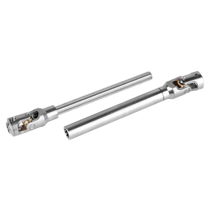 2pcs Hobbyfire 1/10 RC Crawler Drive Shafts Stainless Steel Universal Joint Driveshaft for Axial SCX10 II III Traxxas TRX4 Redcat Gen8 Gen7 Element Upgrades Parts(118-175mm) - style: 118-175mm