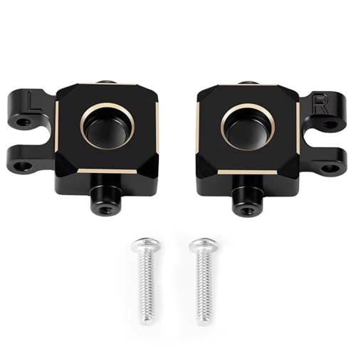 RC Cars Crawler Parts Compatible with TRX4M 1/18 RC Crawler Upgrade Parts Brass Caster Blocks C-hubs Axle Diff Cover Steering Cup Shock Cap(Steering Knuckle) - size: Steering Knuckle