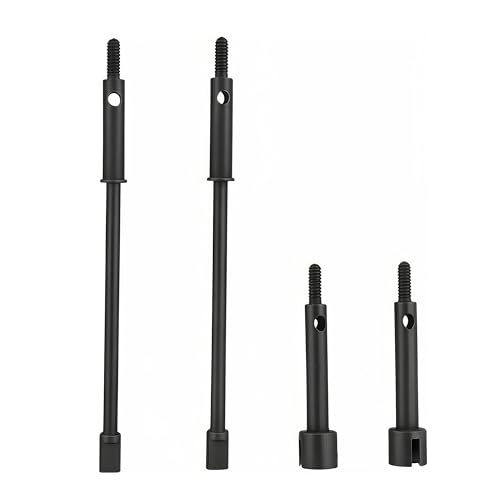 4mm Widened CVD Driveshaft Set for Axial SCX24 1/24 RC Crawler 90081 | Front Rear,Metal,Universal Joint,Upgrade Parts,High Strength,Precision Fit,Wear Resistant,Easy Installation