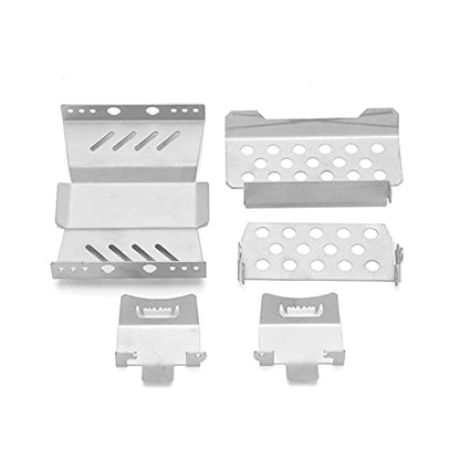 RiToEasysports RC Chassis Armors, Stainless Steel Chassis Armor Plate Skid for GEN8 1/10 RC car Model Car Accessories