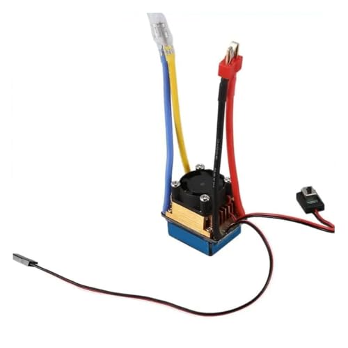 for 480A Waterproof Brushed ESC Single Motor with Cooling Fan 2-4S 3 Modes 5V/3A BEC RC Cars Modified Replacement Trailer Trucks RC Parts