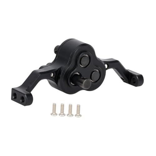harayaa Model Car Transfer Case RC Rock Aluminum Alloy Car Gearbox Chassis Assembly Adjustable Carrier Bearing Metal Lightweight Crawler Replacement Suitable, Black - color: Black