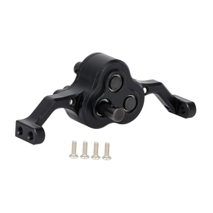 harayaa Model Car Transfer Case RC Rock Aluminum Alloy Car Gearbox Chassis Assembly Adjustable Carrier Bearing Metal Lightweight Crawler Replacement Suitable, Black - color: Black