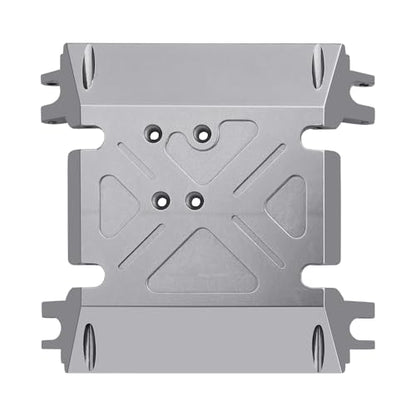 CNC Aluminum Center Gearbox Mount Transmission Skid Plate for Axial Wraith 90018 1/10 RC Crawler Upgrade Part (Gray) - color: Gray