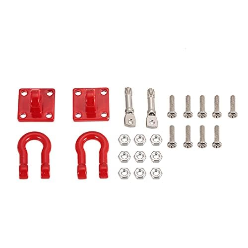 Tow Hook Trailer Chain for 1:10 RC Car Crawler, Tow Hook Steel Tow Rope,U Shaped Rescue Tow Hook for Traxxas Trx4 Axial Scx10 Wraith D90 Tamiya