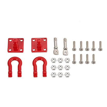 Tow Hook Trailer Chain for 1:10 RC Car Crawler, Tow Hook Steel Tow Rope,U Shaped Rescue Tow Hook for Traxxas Trx4 Axial Scx10 Wraith D90 Tamiya