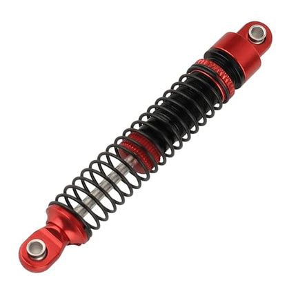 4PCS 65mm Aluminum Shocks Absorbers Oil Threaded Damper for 1/18 RC Crawler TRX4M TRX-4M Bronco Defender K10 Upgrade Parts (red) - color: 65mm-red