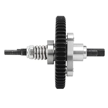 Aluminum Steel Differential Slipper Clutch, Slipper Clutch Assembly, 54T Aluminum Steel Differential Gear Slipper Clutch for Traxxas Slash 4x4 1/10 RC Car (Silver) - color: Silver