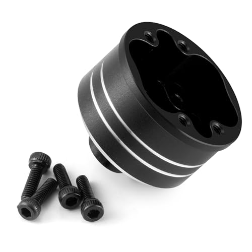 Black Front/Rear Diff Case for Tra-xxas 1/16 Mini Maxx/XRT/Slash 4X4 | Rally VXL Ford RC Upgrade Aluminium Alloy Differential Carrier - color: Black