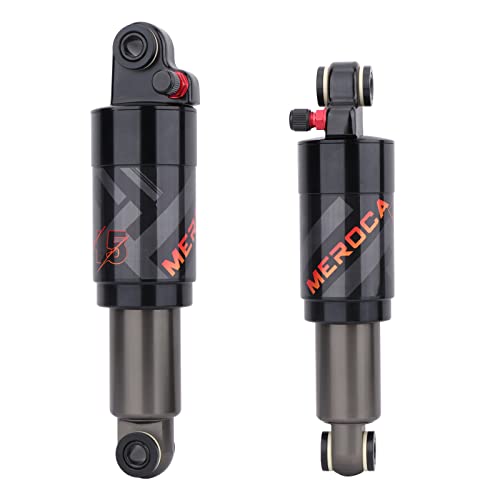 MEROCA Air Pressure Rear Shock Absorber Mountain Bike Folding Bike Scooter Rear Bile 165mm Shock Absorber - size: 165mm