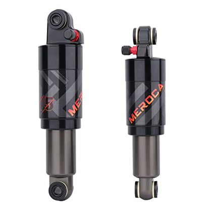 MEROCA Air Pressure Rear Shock Absorber Mountain Bike Folding Bike Scooter Rear Bile 165mm Shock Absorber - size: 165mm