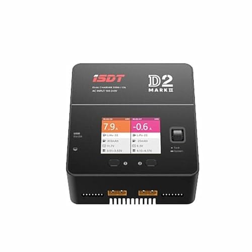 for D2 AC 200W 12A 2-6S Dual Channel Balance Charger for Lilon LiPo LiHV NiMH Pb Gaoneng RC Models