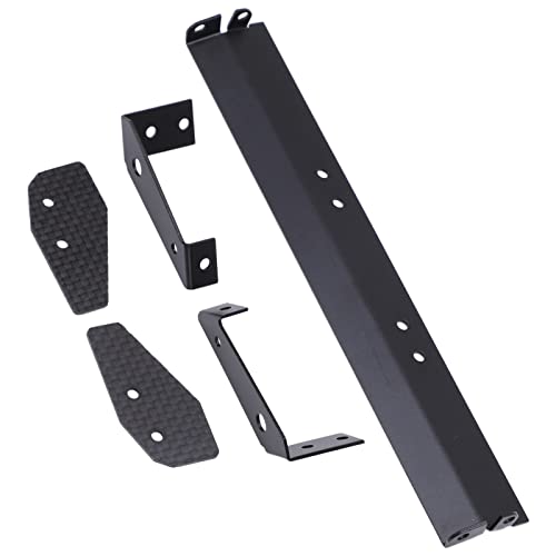 RC Rear Spoiler Wing, Aluminum Alloy RC Car Rear Wing Mounting Set for 1/10 RC Spoiler