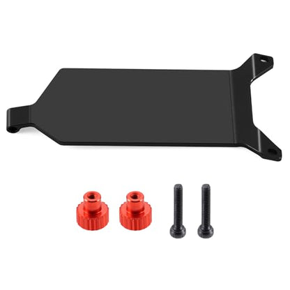 Aluminum Alloy RC Receiver Mount Plate Upgrade Parts, Black | For Losi 1/24 Micro-B, RC Car Buggy - color: Black