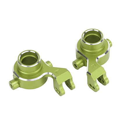 RC Rear Axle Hub Set, Durable Aluminum Alloy Minimizes Backlash and Friction, Steering Cup for 1/10 Scale RC Cars, for RC Enthusiasts Racers Off-Road Racing and Hobbyist Builds - color: Green