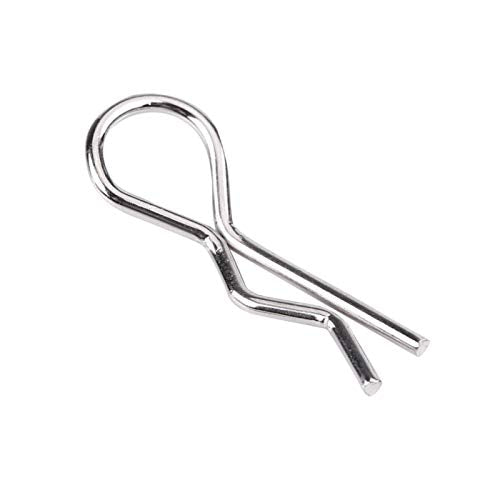 50PCS Stainless Steel RC Body Clips Pins, 1/10 1/12 1/16 Scale Metal RC Car Body Clip Pins for RC Car Truck Cler